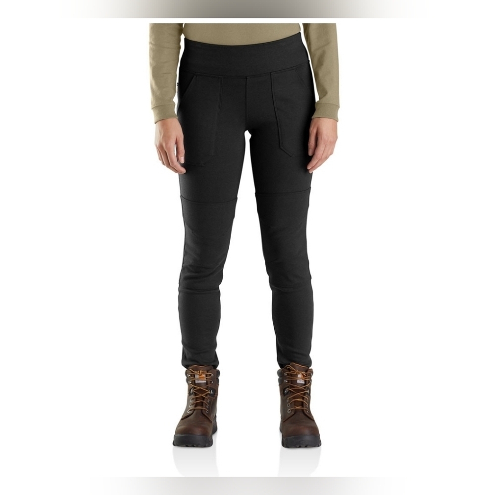 Carhartt Mid-Rise Work Pants Force Utility Leggings Black Size L